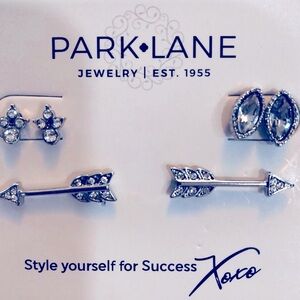 Park Lane Sparkle Surprise Mini 3 Pack Silver Austrian Crystals 🆕